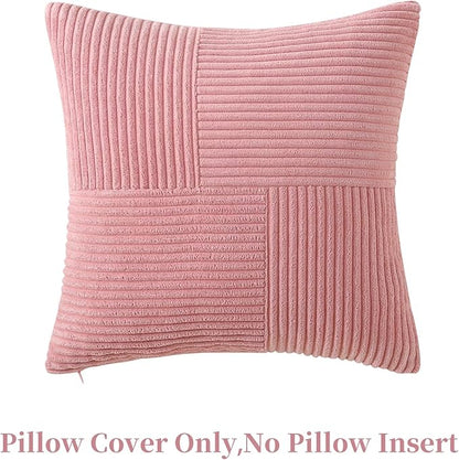 Pink Throw Pillow Covers 20x20 inch, Farmhouse Home Decor, Boho Decorative - Image 3