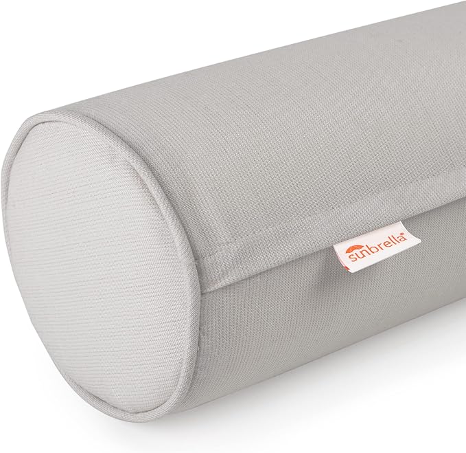 Austin Horn Classics Sunbrella Set of 2 Zippered Neck Bolster Pillow, Made - Image 2