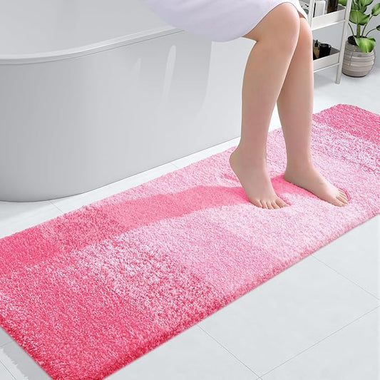 OLANLY Bathroom Runner Rugs 59x20, Extra Soft Absorbent Microfiber Bath Rugs by OLANLY