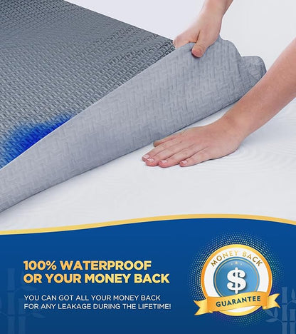Premium 100% Waterproof Twin Mattress Protector, Breathable Cooling 3D Air - Image 2
