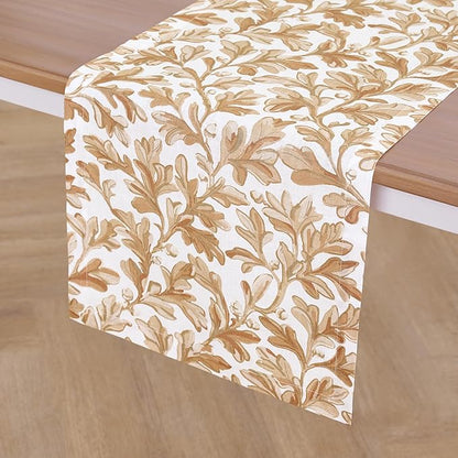 Solino Home 100% Pure Linen Fall Table Runner 108 Inches Long - Image 2