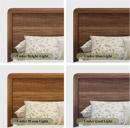 amerlife wood king size bed frame with fluted, package contents