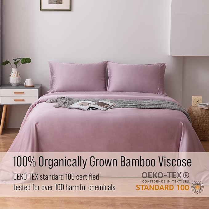 Bella Coterie Luxury Bamboo Viscose Twin XL Size Sheet Set | 100% Organically - Image 4