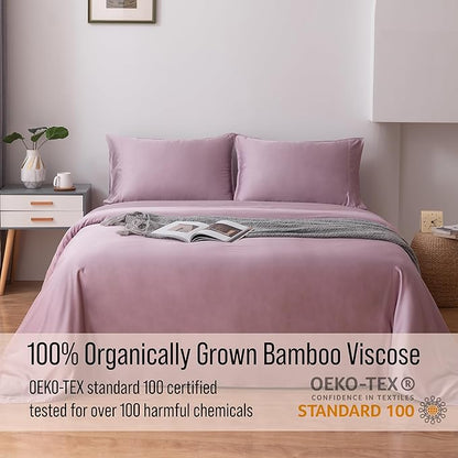 Bella Coterie Luxury Bamboo Viscose 34” Split Top King Size Sheet Set | 1 - Image 5
