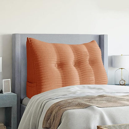 Wedge Headboard Pillow Dorm Room Reading Pillow Back Support by HOMECOZY