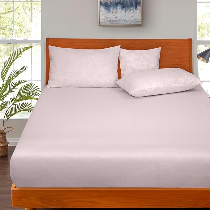 ROYALE LINENS 300 Thread Count 100% Long Staple Combed Cotton Fitted Sheet Full - Image 6