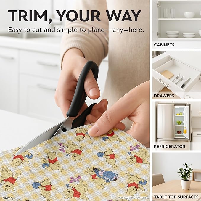 Disney Non Adhesive Shelf Liner – 18”x 10 ft Water-Resistant Drawer Liners - Image 4