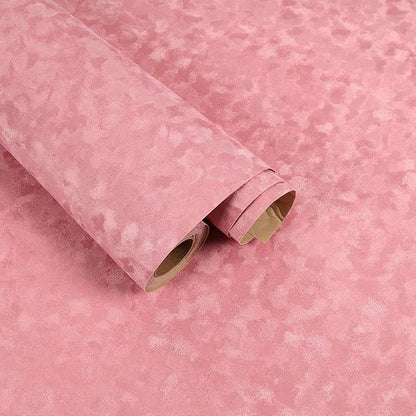 Coral Pink Drawer Liner Self Adhesive Velvet Flocking Liner by FANCYEASY