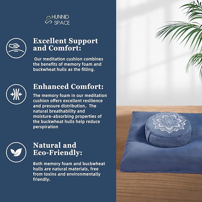 Meditation Zafu Cushion Set - Image 4