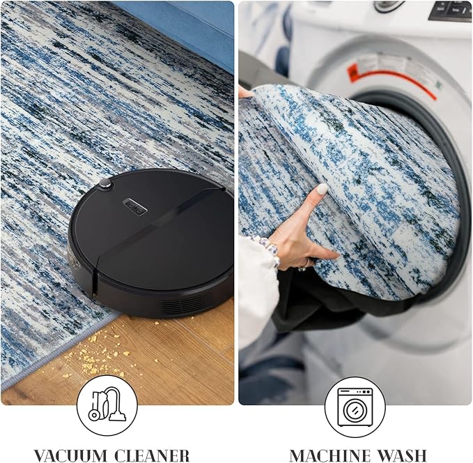 Modern Abstract Runner Rug 2x10 - Image 6