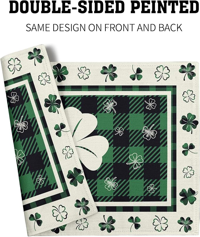 Giwawa Lucky Clover Placemats Set of 4 - Image 5