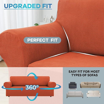 LURKA Stretch Sofa Slipcovers 1 Piece Couch Covers - Image 4
