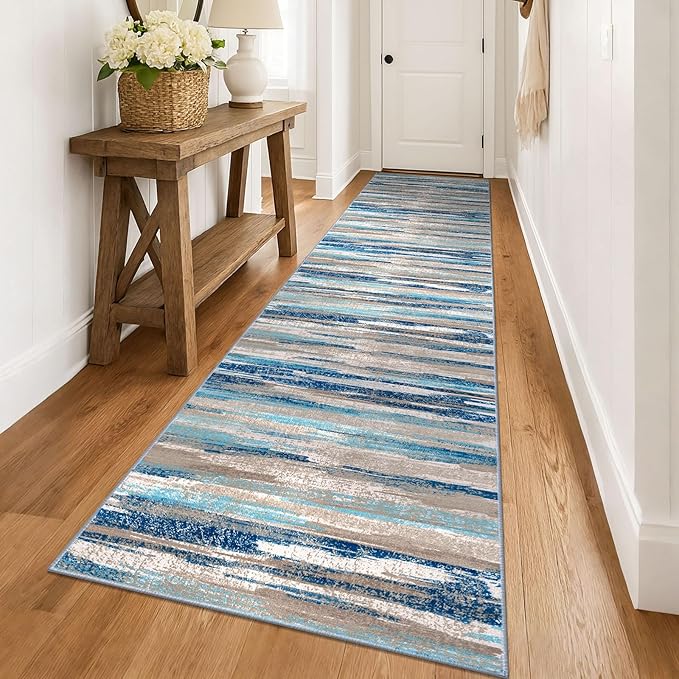 Modern Abstract Runner Rug 3x14 by lansny