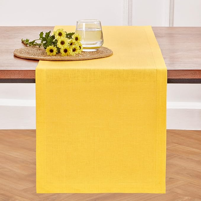 Solino Home Linen Table Runner 48 Inches - Image 2