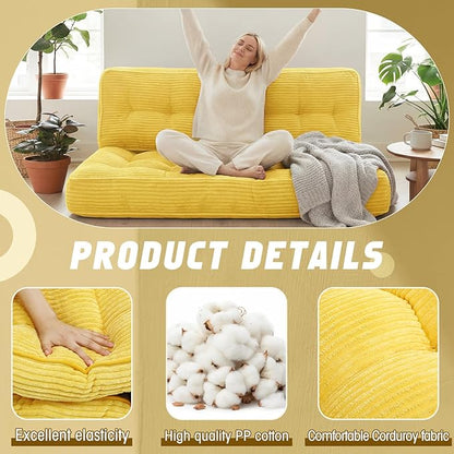 63 Inch Folding Sofa Bed Convertible Chair, 2-in-1 Convertible Boneless Sofa - Image 4