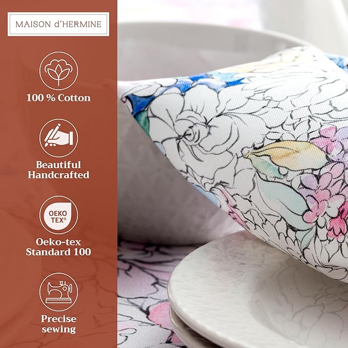 Maison d' Hermine Cloth Napkins Set of 4 100% Cotton Everyday Reusable Square - Image 2
