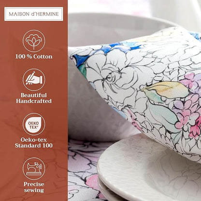 Maison d' Hermine Cloth Napkins Set of 4 100% Cotton Everyday Reusable Square - Image 2
