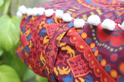 CRAFT KALA Large Hippie Mandala Meditation Floor Ottoman Pillow Cushion Pouf - Image 7