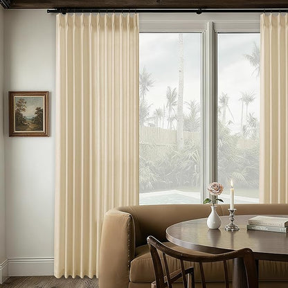 Beige Tan Linen 102 Inch Curtains 72 Inch Wide - Image 6