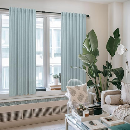 Seafoam Green Curtains 38 Inch Wide - Image 2