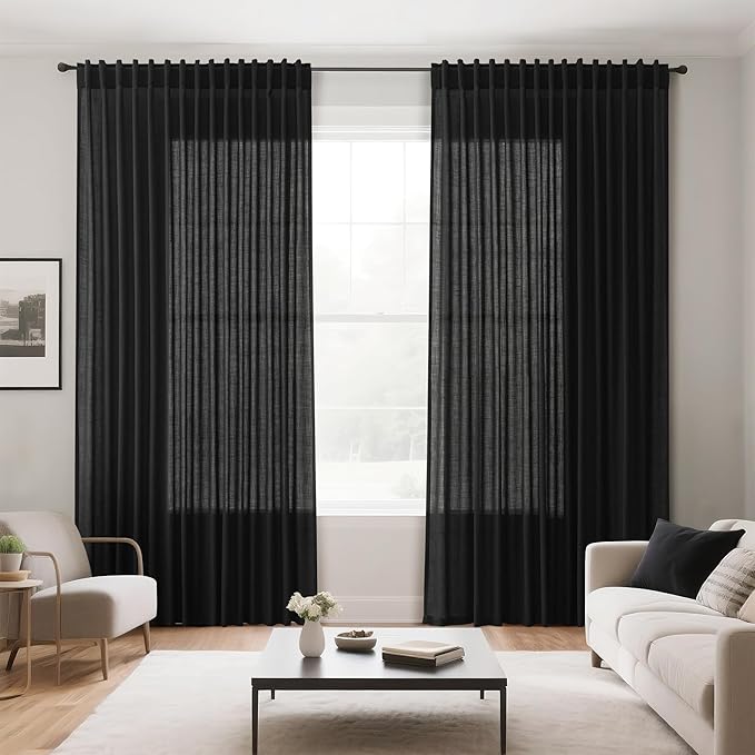 Extra Wide 100 Inch Linen Curtains - Image 7