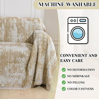 MEETSKY Small Couch Cover Oversized Recliner Covers Washable Armchair Sofa Cover - Image 7