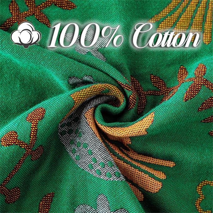 Green Fall Blanket 60''x 80'' Boho Throw Blankets - Image 8