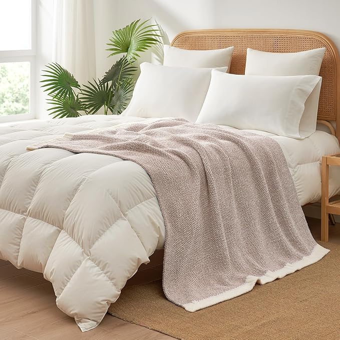 Snuggle Sac Heather Taupe Throw Blanket - Image 8