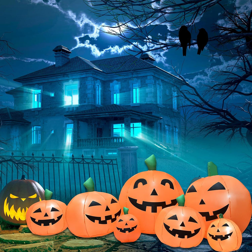 8.5FT Halloween Inflatables Pumpkins Decoration, Outdoor Halloween Blow Up De...