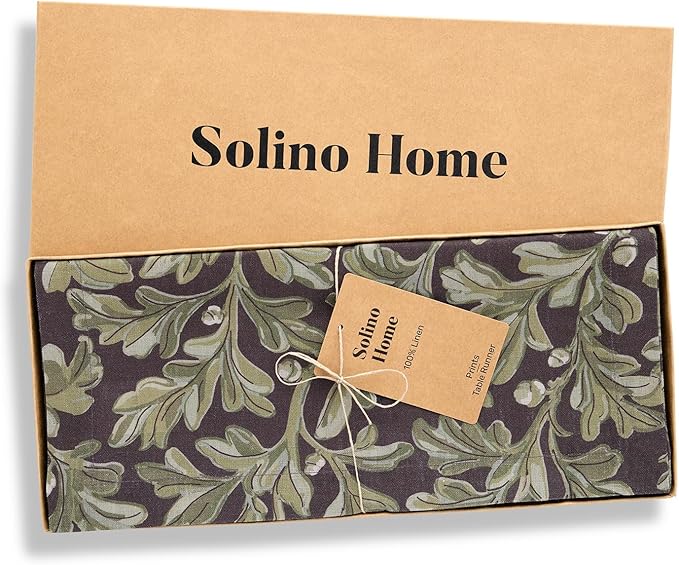 Solino Home 100% Pure Linen Table Runner 72 Inches Long - Image 5