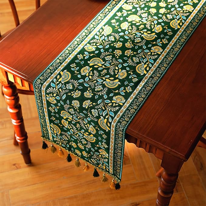 13×72 Inch Table Runner, Retro-Luxury Tassels Series - Image 7