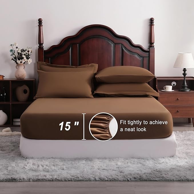 NTBAY King Comforter Set with Sheets, 7 Pieces Soft and Breathable King Bedding - Image 3