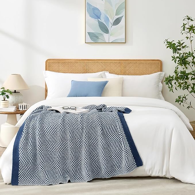Snuggle Sac Herringbone Throw Blanket - Image 6