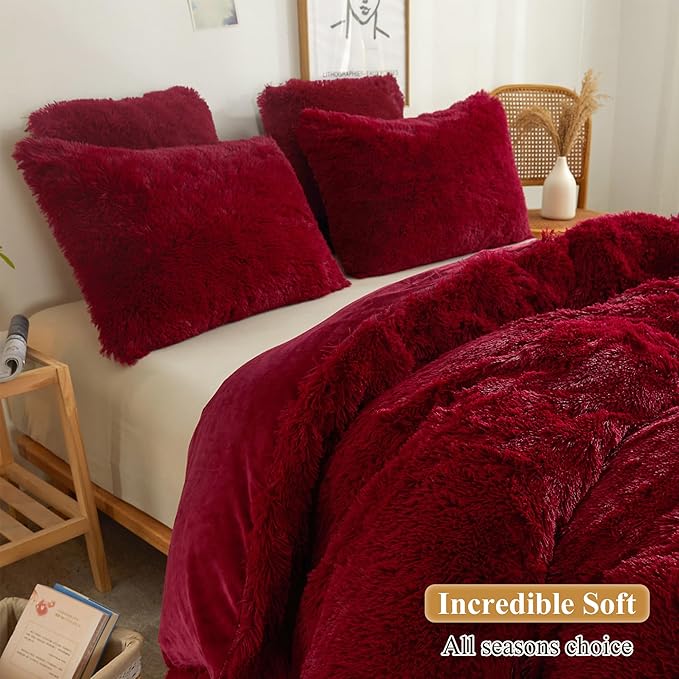 XeGe Faux Fur Fluffy Throw Pillowcases, Plush Shaggy Soft Furry Pillow Covers - Image 5