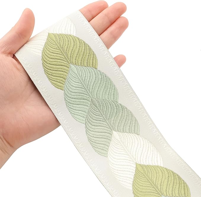 AIETSYEI Boho Jacquard Ribbon Floral Ribbon 2.8 Inch Wide Embroidery Jacquard - Image 3