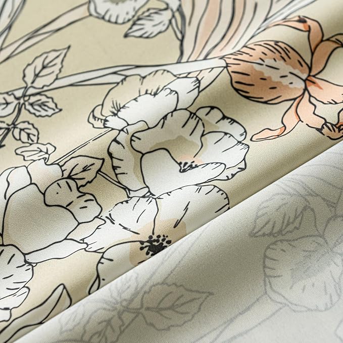 ENJOYBRIDAL Floral 84 Inch Curtains 2 Panel Set Bedroom Farmhouse Drapes Semi - Image 5