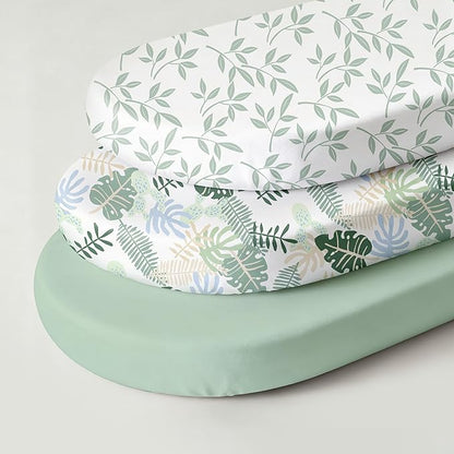 Baby Bassinet Sheets 3 Pack, Fitted Mattress Sheets - Image 7