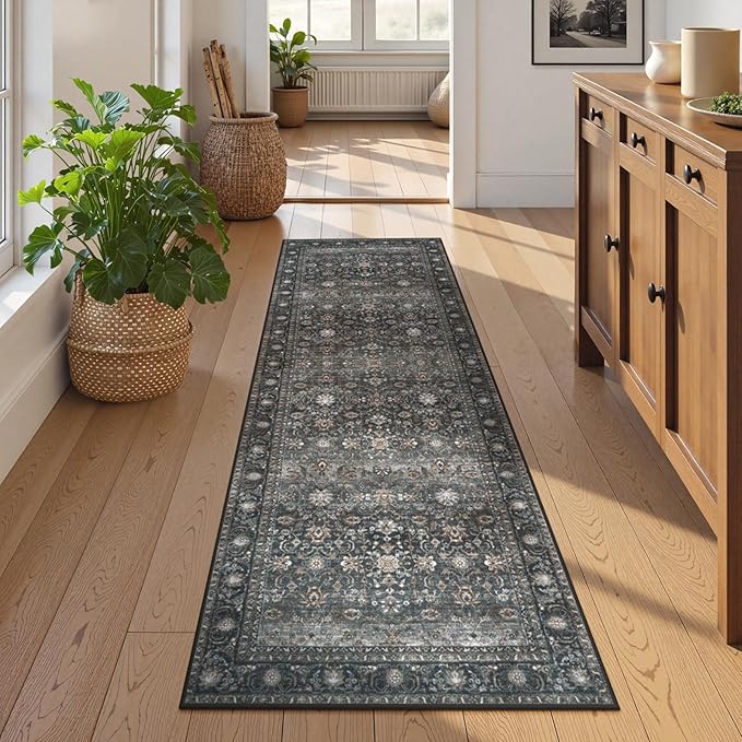 Collive Washable Runners Rug for Hallway, 2x6 Boho Kitchen Runner Rugs Non Slip by Collive