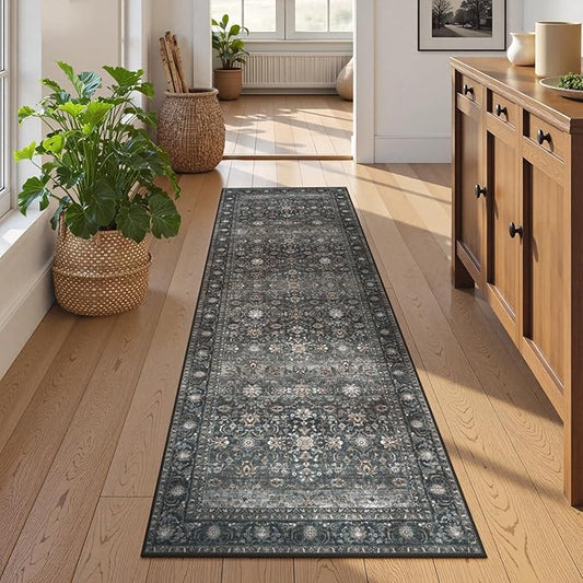 Collive Washable Runners Rug for Hallway, 2x6 Boho Kitchen Runner Rugs Non Slip by Collive