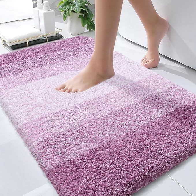 OLANLY Bathroom Rugs Mat 36x24, Extra Soft Absorbent Microfiber Bath Rugs by OLANLY