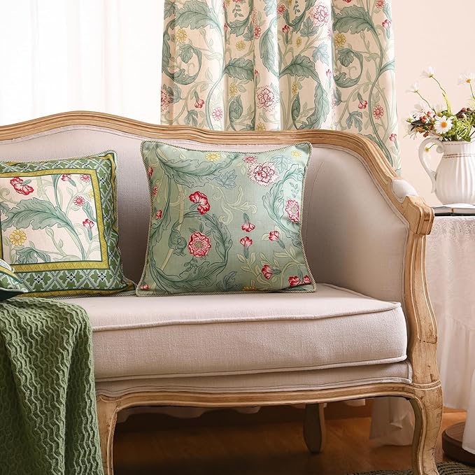 patdrea Designer Pack of 2 Square Throw Pillow Covers, French Vintage Rustic - Image 7