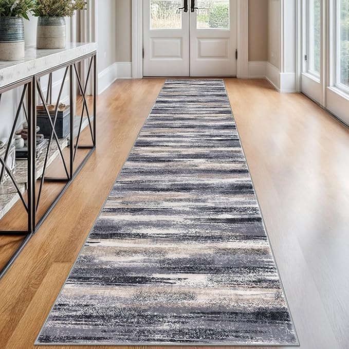 Modern Abstract Runner Rug 2.6x12 by lansny