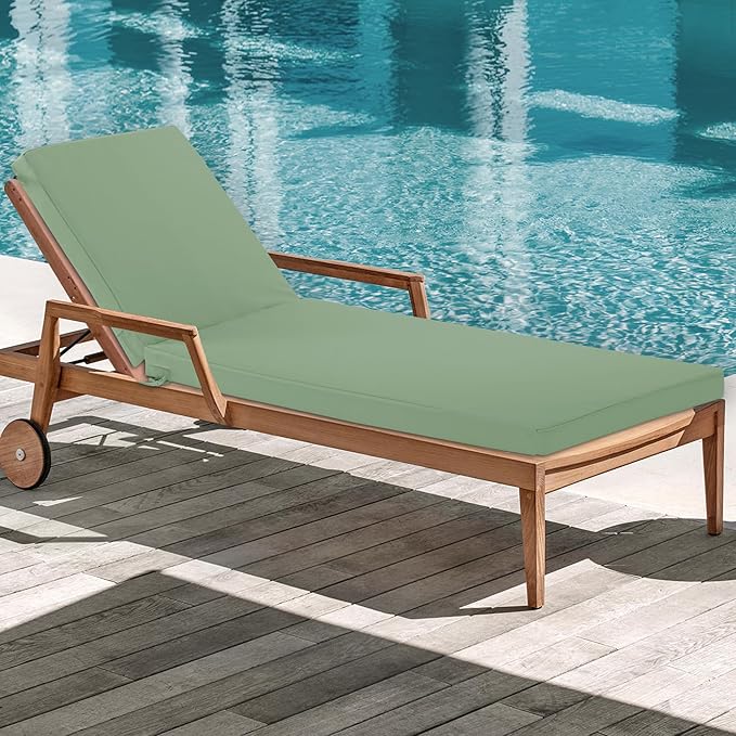 Chaise Lounge Cushions Outdoor Set of 4 - Image 9