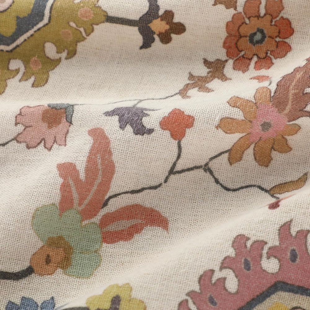 Boho Floral 100% Grommet Blackout Curtains 84 Inch 2 Panels