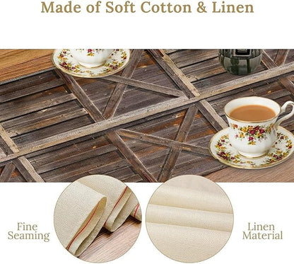Rustic Barn Door Table Runner Farm Retro Woods Vintage Wooden Farmhouse Western - Image 5