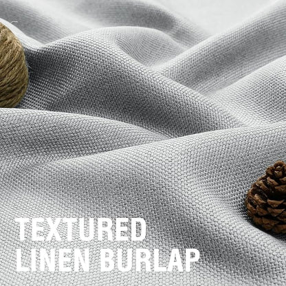 H.VERSAILTEX 95% Blackout Linen Curtains 63 Inches Long - Image 4