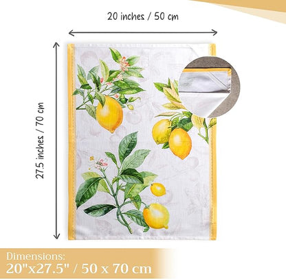 Maison d' Hermine Kitchen Towels Set of 3 100% Cotton 27.50" x 20" Reusable - Image 4