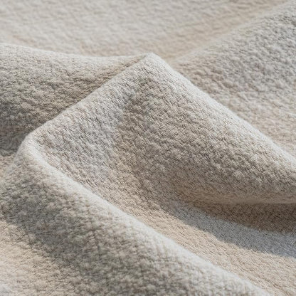 Pillow Shams Set of 2 Pure Cotton Champray Ruffled Edge, Thick and Solid Washed - Image 3