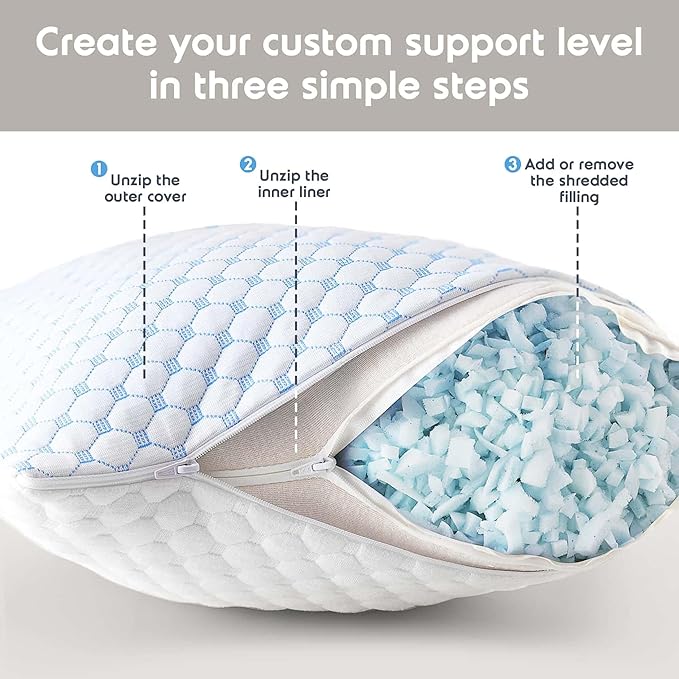 Nestl Cooling Memory Foam Pillow - Image 7