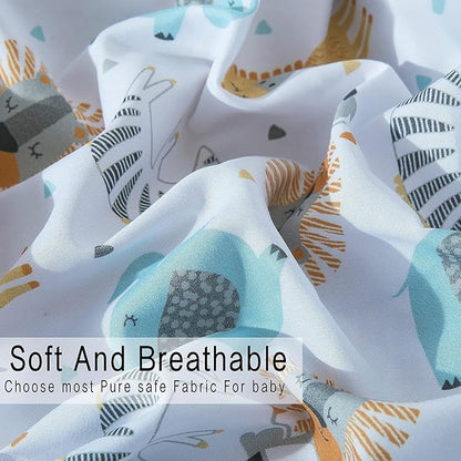 Bimocosy Crib Sheets 4 Pack, Baby Crib Sheets Fitted - Image 5